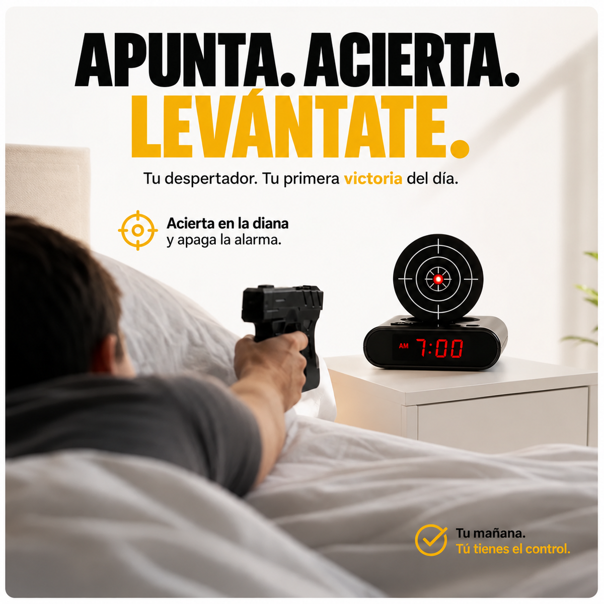 WakeAim™ – Despertador interactivo con diana